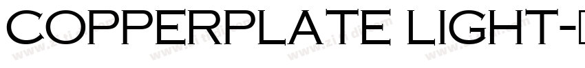 Copperplate Light字体转换